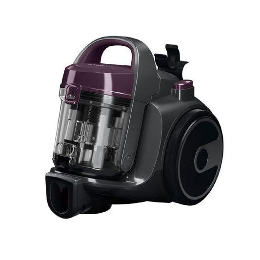 Bosch GS05 cleann 'n putekļsūcējs - bez maisiņa, mazgājams HEPA H12 filtrs, 700 W, 1,5 litri, violets un pelēks.