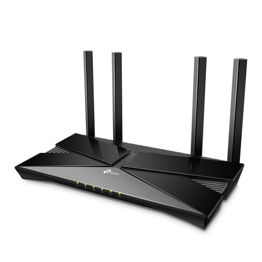 TP-Link AX1800 Wi-Fi 6 Gigabit divu joslu bezvadu maršrutētājs, Wi-Fi ātrums līdz 1.8 Gbps, 8 Gigabit LAN porti + 1 USB 2.0 ports, četru kodolu apstrāde, ideāli piemērots spēlēm Xbox/PS4/Steam un 4K (Archer AX20)