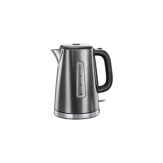 Russell Hobbs tējkanna 23211-70 - 1,7L, 2400W, ātrā vārīšana, izņemams kaļķa filtrs, ūdens līmeņa indikators, automātiska vāka atvēršana