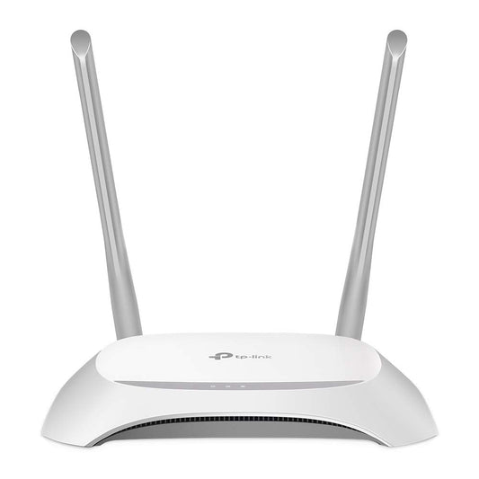TP-Link TL-WR840N N300 WLAN maršrutētājs (300Mbit/s (2,4GHz), 4 x 10/100Mbit/s LAN porti, IPv6, 2 ārējās antenas, WPS, piekļuves punkta režīms), balts/melns