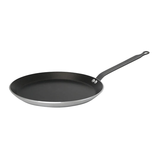 De Buyer 'Choc' pankūku panna - nelipīgs pārklājums, pelēka, diametrs 26 cm, ideāla pankūku cepšanai.