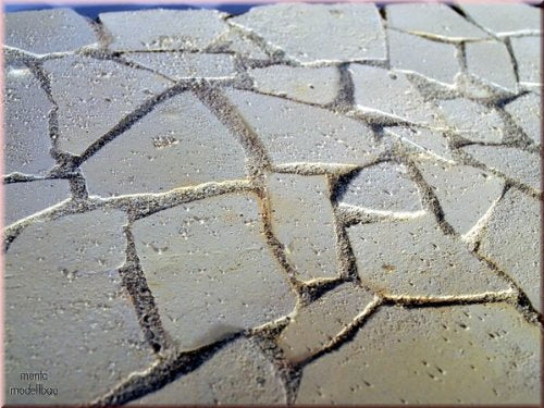 Bruchstein grīdas plāksnes menta-modellbau, 300 Gr., Betlēmes būvei, Made inGermany