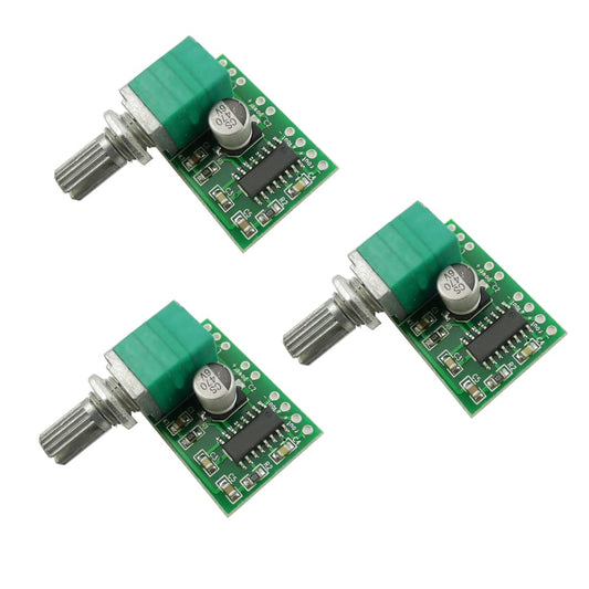 Aihasd PAM8403 mini audio pastiprinātāja plate, DC 5 V 3W + 3W digitāls stereo pastiprinātājs ar potenciometru, 3 gab.