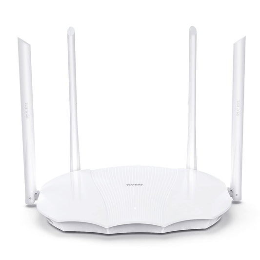 Tenda RX9 Wi-Fi 6 WLAN maršrutētājs (AX3000 Dualband 5GHz: 2402Mbps+2,4 GHz: 574Mbps), Gigabit-LAN/WAN ports, 4x6dBi augstas jaudas antenas, MU-MIMO+OFDMA, WPS, AP režīms, lietotnes vadība, IPv6, melns