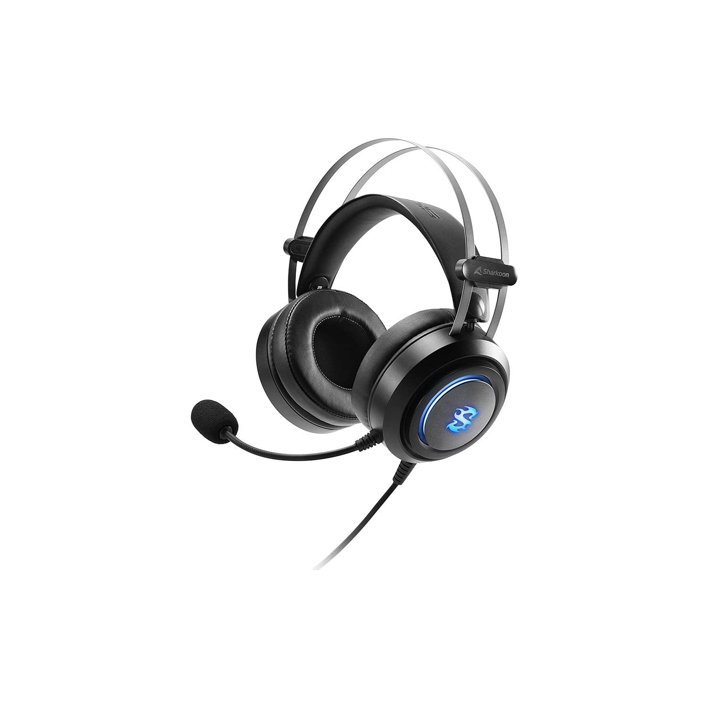 Spēļu austiņas Sharkoon Skiller SGH30 ar RGB apgaismojumu un virtuālo 7.1 skaņu