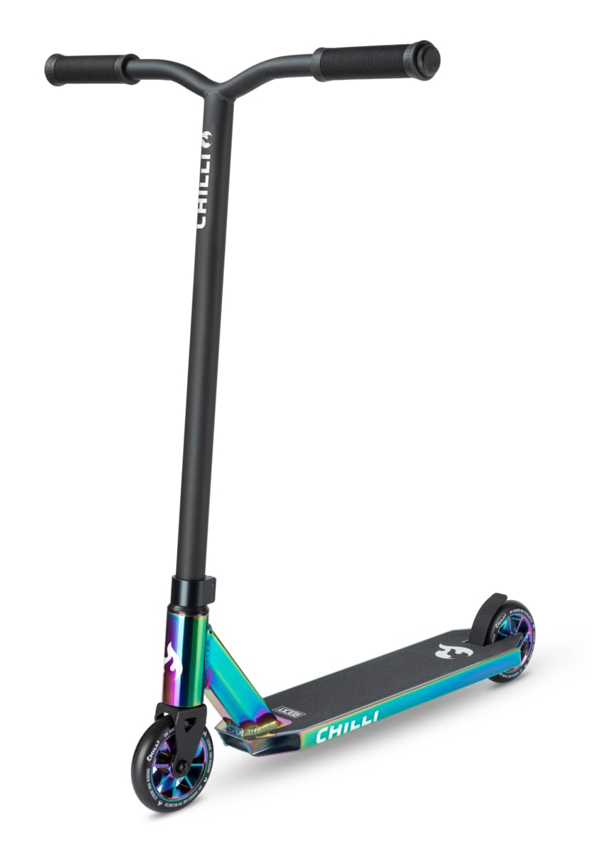 Triku skrejritenis Chilli Pro Scooter Rocky ar 360° stūri, 110 mm PU riteņiem, neochrome