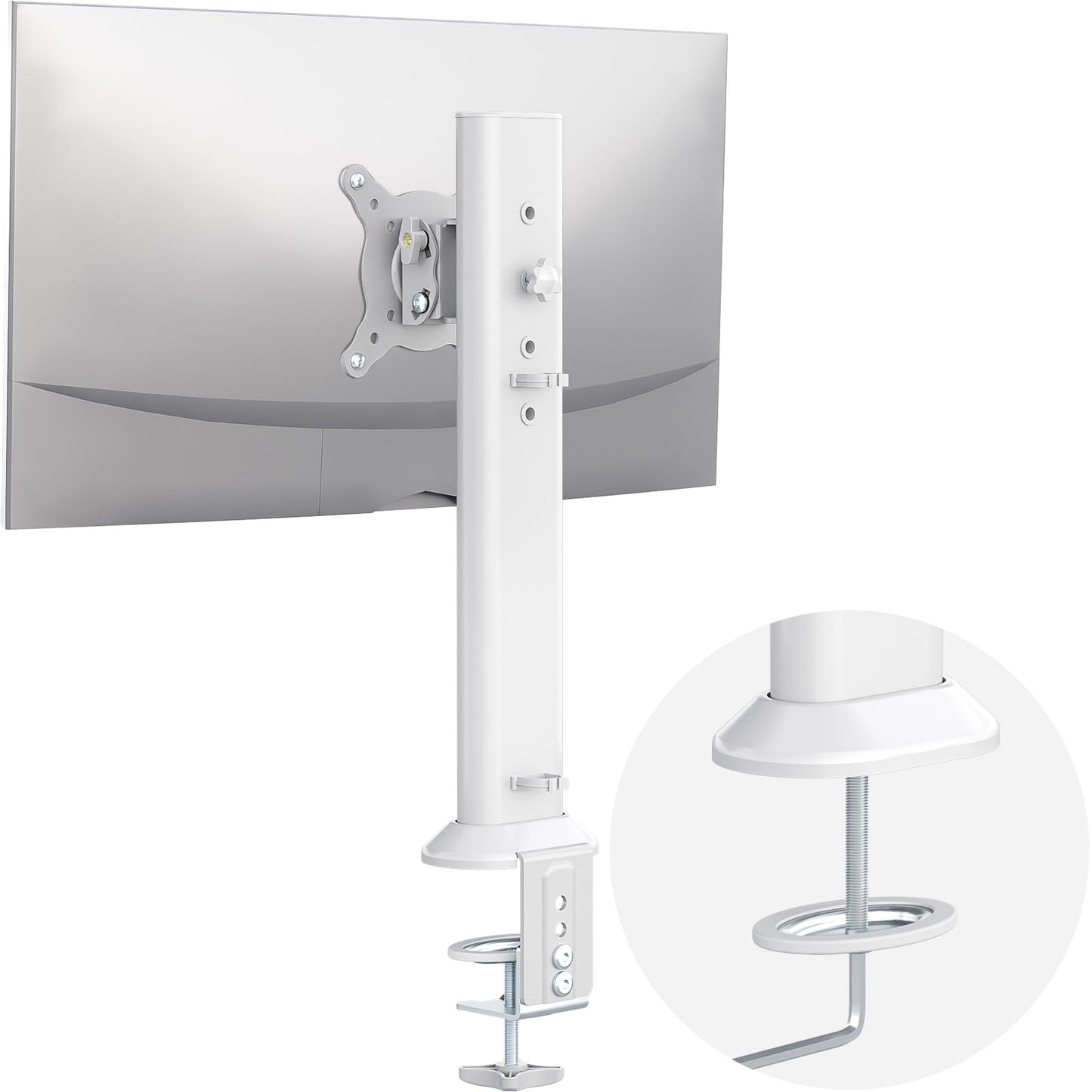 Monitora turētājs HEMUDU vienam monitoram, paredzēts 33 cm līdz 81,3 cm platiem un liektiem ekrāniem, grozāms, regulējams augstumā, līdz 35 kg