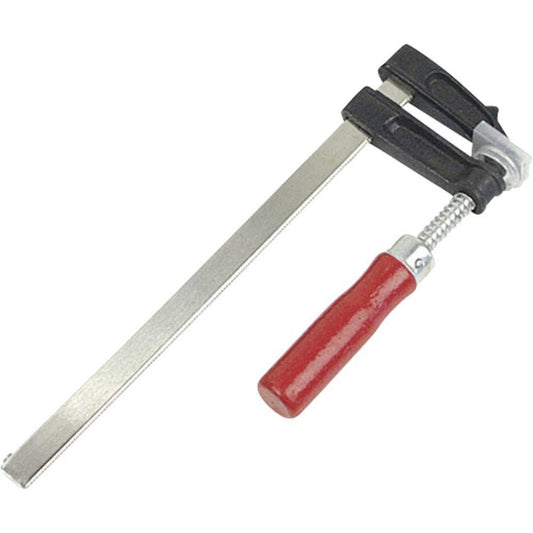 Skrūvspīle Brüder Mannesmann 50 × 150 mm ar koka rokturi, precīzai fiksēšanai DIY un kokapstrādei, bezpakāpju regulēšana, darbnīcai un rokdarbiem, 1 gab. | M 904-150