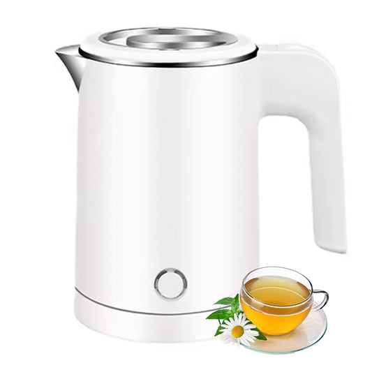 VOLTIX elektriskā tējkanna - 0,5 l, 600 W, pārnēsājama, bez BPA, ideāli piemērota mājām un ceļojumiem, balta.