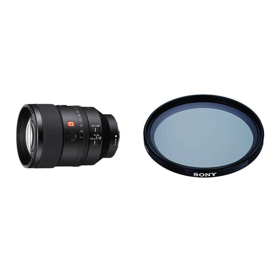 Sony SEL135F18GM G Master objektīvs (135 mm, F1.8, pilna formāta, fiksētā fokusa, piemērots A9, A7, A6000, A5100, A5000 un Nex sērijām, E-Mount) melns + VF-82CPAM2 vairākkārt pārklāts aizsargfiltrs