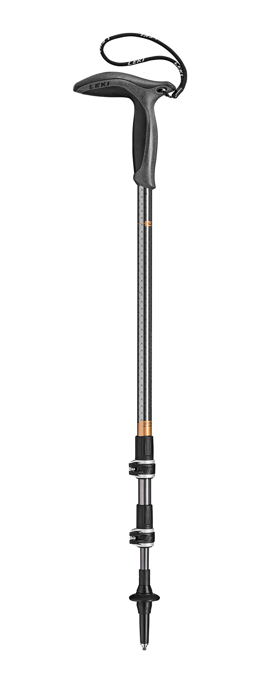 Pārgājienu nūjas Leki Wanderfreund Makalu 90-120 cm, gunmetal-dark anthracite-copper