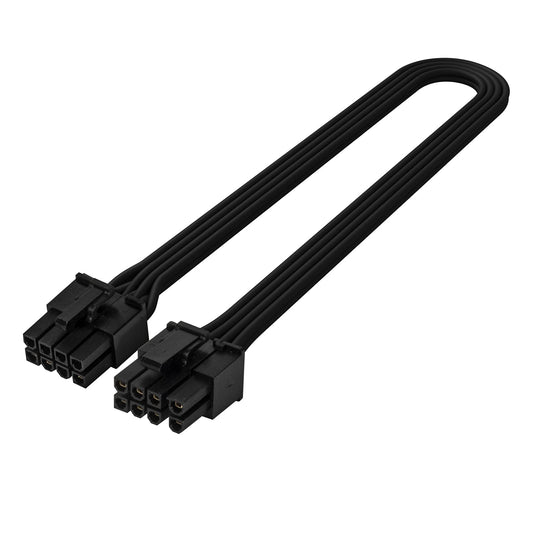 SilverStone PP06BE-PC335 - EPS/ATX 12V 8-pin PCIe 6+2-pin cable, 350mm length, 16 AWG, black color.
