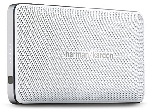 Harman/Kardon Esquire 2 Slimline Portatīvais uzlādējamais Bluetooth bezvadu skaļruņu sistēma ar integrētu 360 grādu hands-free ierīci, atbalss un trokšņu samazināšanu - Melns