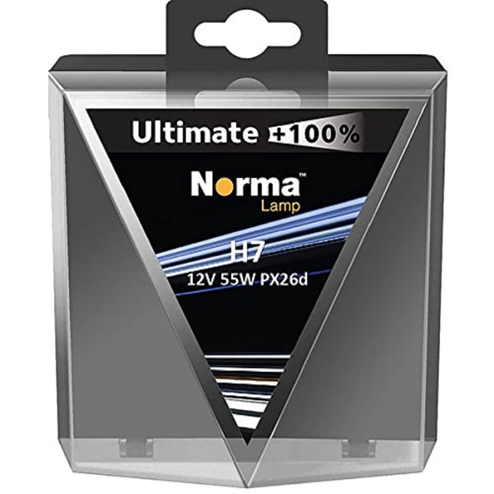 Norma 213607-302 H7 halogēna luktura spuldze Twin Box Ultimate ar 100 procentiem 12 V 55 W PX26d