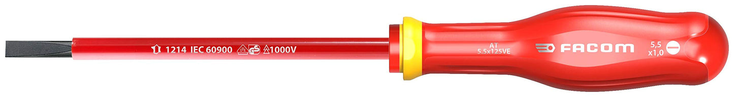 Facom AT8X200VE skrūvgriezis - Ergonomic handle, durable steel tip, precision design for optimal torque and control.