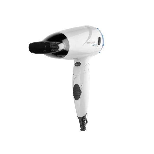 Koncepts Mājsaimniecības ierīces Beautiful VV5741 matu žāvētājs Föhn 1500W ar salokāmu rokturi (zils)
