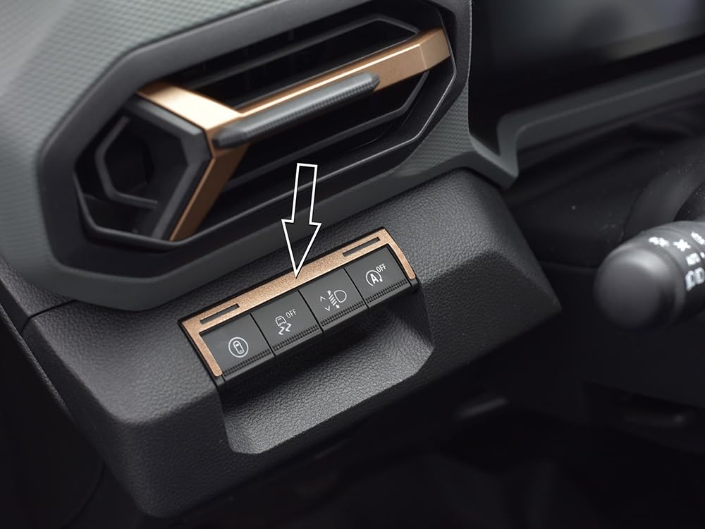 Stāla apdare 2024+ Dacia Duster III 3 / BIGSTER, slēdža apdare ar 2 izgaismotiem pogām, COPPER-BROWN, 1 gab.