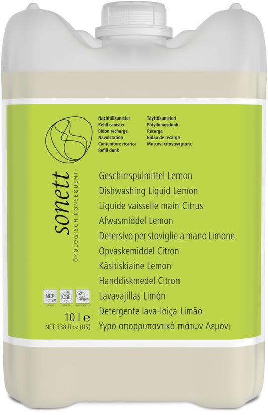 Trauku mazgāšanas līdzeklis Sonett Lemon, 10 Liter
