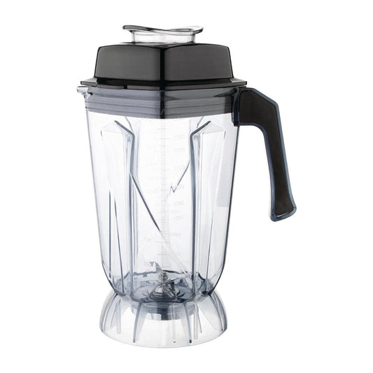 Buffalo 2,5 litru rezerves trauks Buffalo rokas mikserim, BPA brīvs plastmasas, karstumizturīgs, caurspīdīgs plastmasas, rezerves trauks, piemērots Buffalo rokas mikseriem CR836, DR825, CY141 un CY140 | CS052