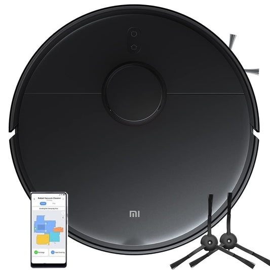 Xiaomi Mi Robot Vacuum-Mop 2 Ultra - Smart vacuum cleaner with side brushes, black, French version.