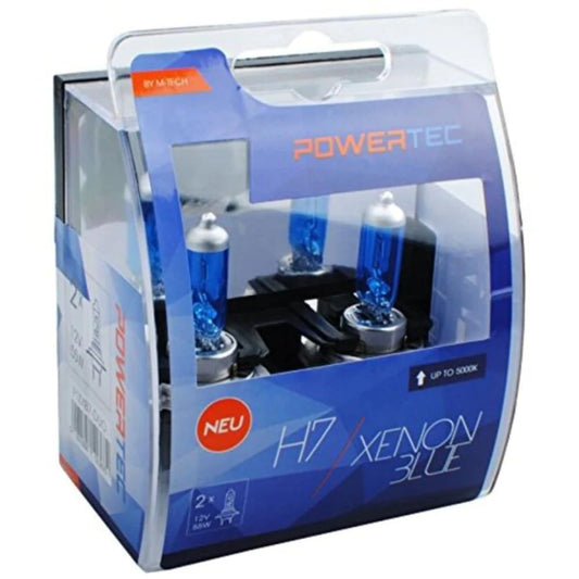 M-Tech PTZXB7-DUO H7 Xenon Optika Halogēna spuldze 55 W, zila, daudzums 2