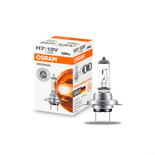Osram ORIGINAL H7, Halogēna prožektora spuldze, 64210, 12V PKW, saliekamā kastē (1 gab.), 4 gab. iepakojumā