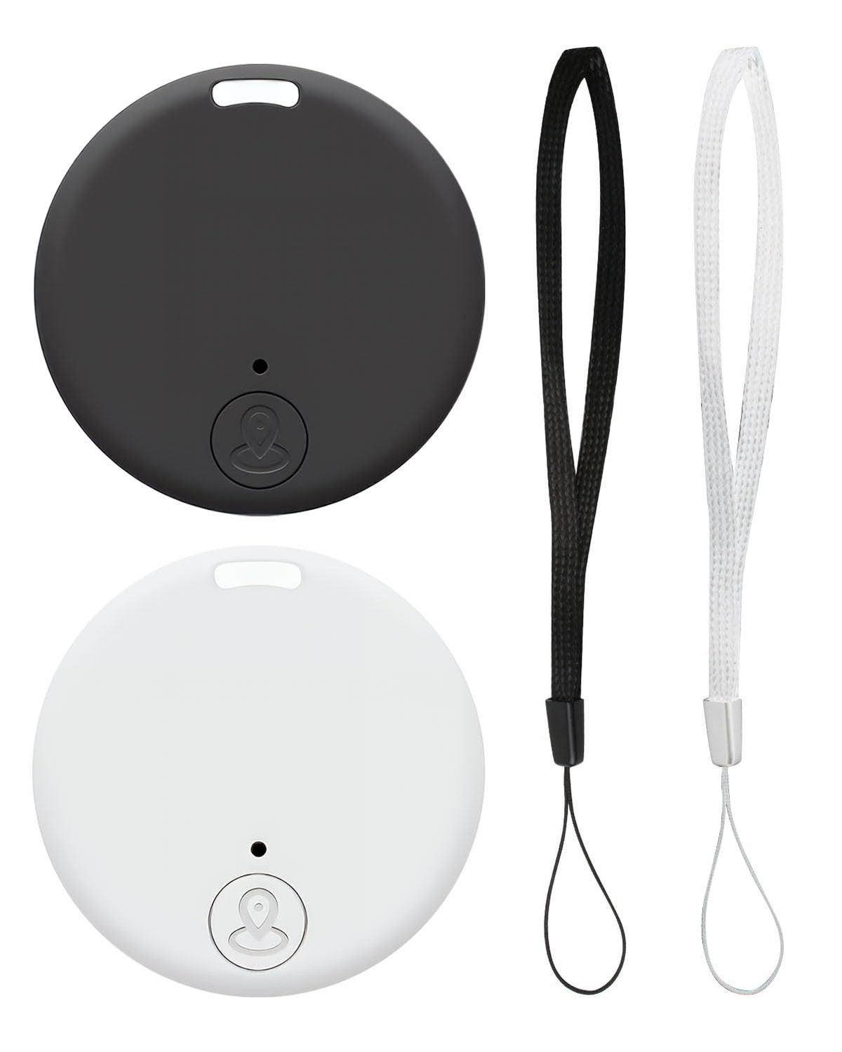 GPS izsekotājs 2 gab., viedais Air Tracker Tag, saderīgs ar iOS un Android, atslēgu piekariņš koferim, kaķim, somai, bērniem un suņiem, pārnēsājams izsekotājs ar skaņas signālu
