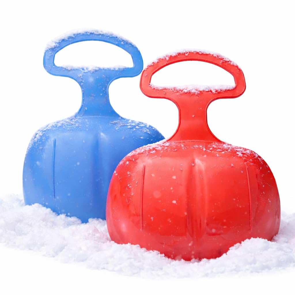 2 bērnu ragaviņu komplekts, zilas un sarkanas, plastmasas