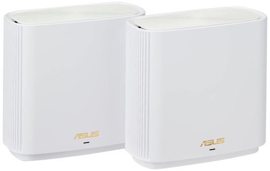 Asus Ai Mesh AX-WLAN sistēma ZenWiFi XT8 balta (2in1 Mesh piekļuves punktu komplekts, AX6600 WiFi6 Mesh mugurkauls un klienta savienojums, 3x Gigabit LAN, 2.5G WAN)
