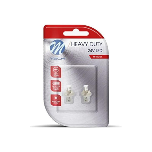 M-Tech lb904 W blisteris 2 x LED B8.5D 24 V konkāvs