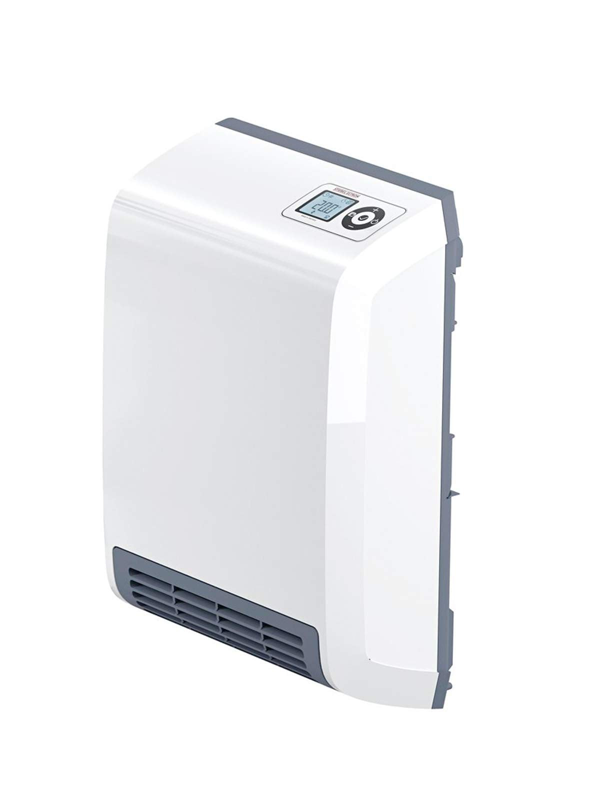 STIEBEL ELTRON ātrais sildītājs CK 20 Trend LCD, apm. 25 m², TÜV pārbaudīts, Made in Germany, LC displejs, nedēļas taimeris, keramikas sildītājs energoefektīvs, vannas istabai, 2 kW, 236653