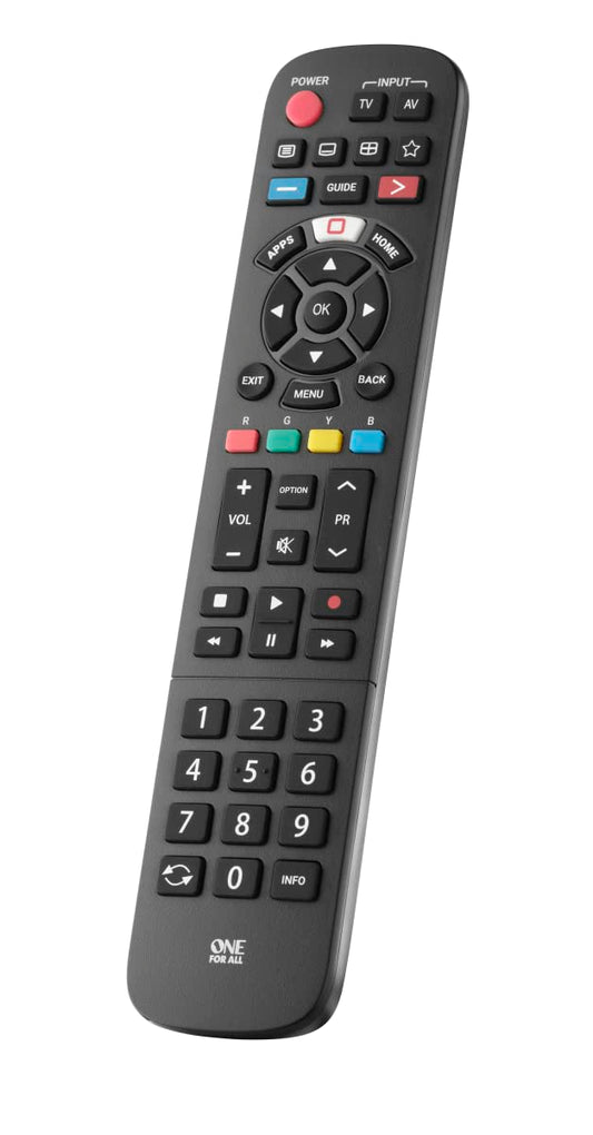 Viena visiem Panasonic TV tālvadības pults - darbojas ar visiem Panasonic TV/Smart TV - ideāla TV rezerves tālvadības pults - URC4914