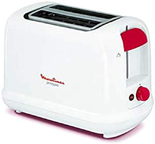 Moulinex Principio tosteris ar 2 slotiem, 850 W, temperatūras regulators ar 7 pozīcijām, plastmasa, 1 litrs, balts