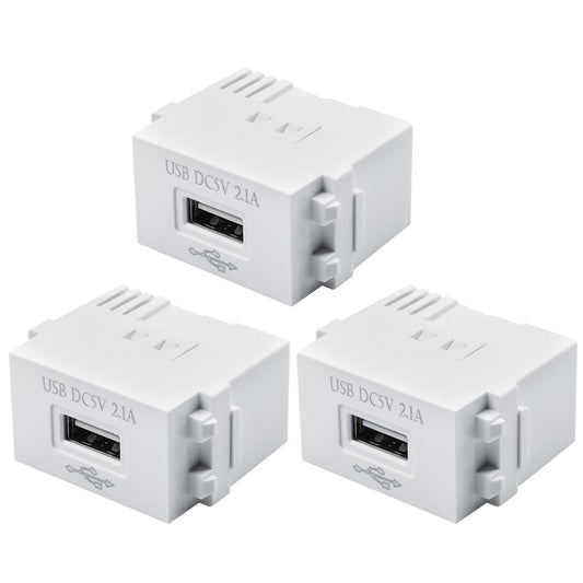 USB barošanas modulis 5V 2,1A, 3 gab., iebūvējams barošanas bloks 230V