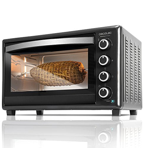 Cecotec galda konvekcijas krāsns Bake&Toast Gyro - ietilpība 46 litri, 2000 W, 12 režīmi, temperatūra līdz 230ºC un taimeris līdz 60 minūtēm, iekļautas knaibles. (Melns, 750)