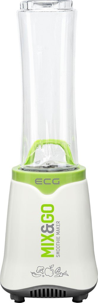 ECG SM 3510 Mix&Go Smoothie Mixer - 350W, plastic, white-green, portable design for smoothies and shakes.