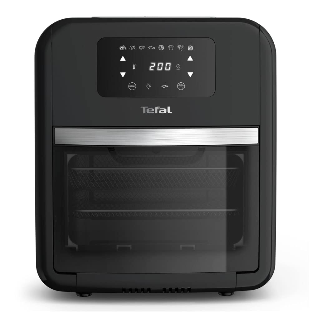 Tefal Easy Fry Oven & Grill - 9-in-1 air fryer, 11L, 6 servings, 8 programs, healthy oil-free cooking, black, FW5018