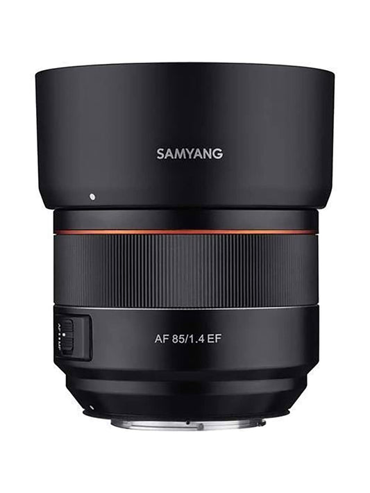 Samyang 85 mm F1.4 Augstas ātruma autofokusa objektīvs Canon EF montāžai, melns (SYIO85AF-C)