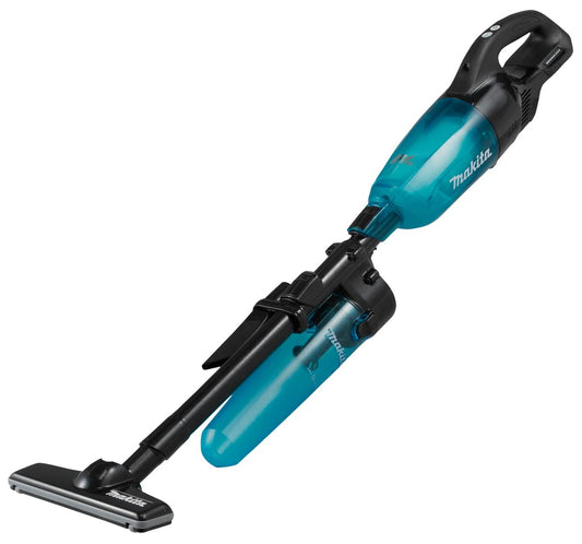 Makita 18V Li-Ion 82 mbar putekļsūcējs - kompakts, bezvadu, viegls, ideāls mājas un darbnīcas uzkopšanai.