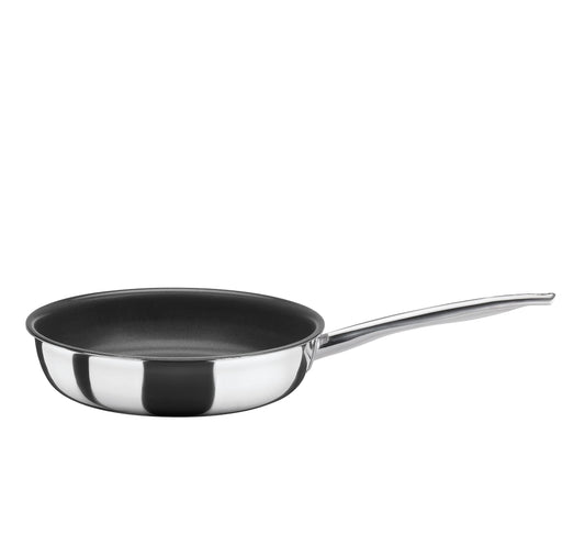 Spring Vulcano Classic 24 cm frying pan - stainless steel, high edge, non-stick coating, induction compatible, 5-layer material