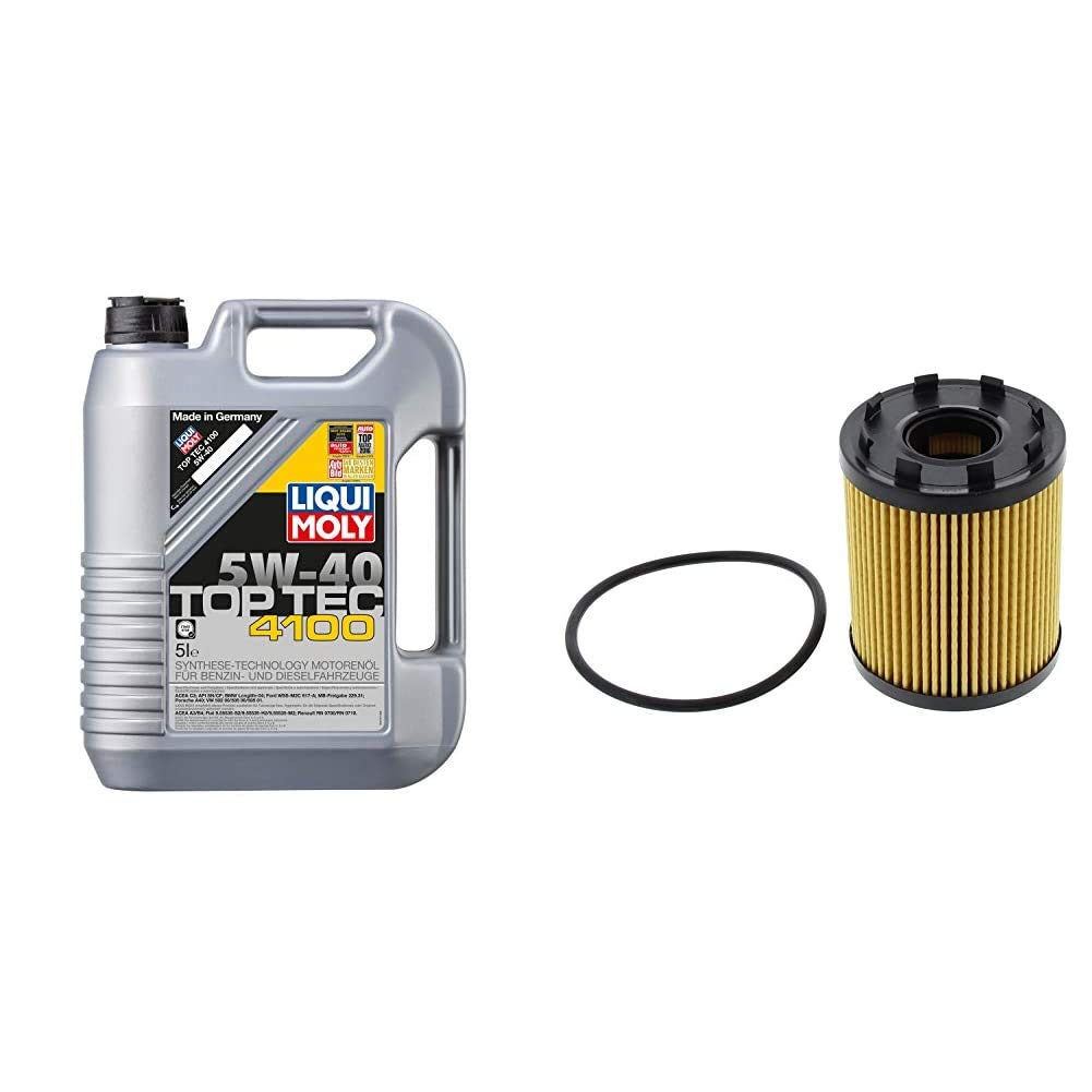 LIQUI MOLY 3701 Top Tec 4100 motorolie, 5W-40, 5 L & Mapco 64709 eļļas filtrs