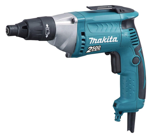 Makita FS2500 skrūvgriezis - 2.500 min-1, melns, 240 volti, jaudīgs un kompakts elektriskais skrūvgriezis.