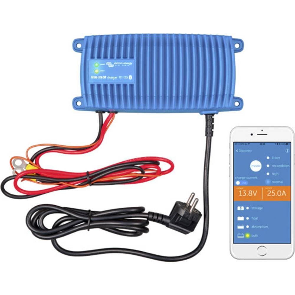 Akumulatora lādētājs Victron Energy Blue Smart IP67 24 V 12 A 230V Bluetooth (CEE 7/7)