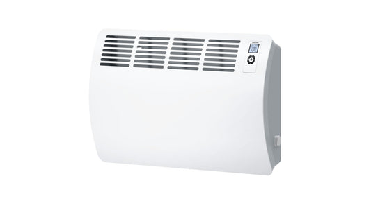 STIEBEL ELTRON sienas konvektors CON 20 Premium, 2 kW apmēram 25 m², VDE pārbaudīts, LC displejs, nedēļas taimeris, 120 min. īslaicīgais taimeris, Silent Mode, elektriskais sildītājs ar energoefektīvu darbību, 237833, balts
