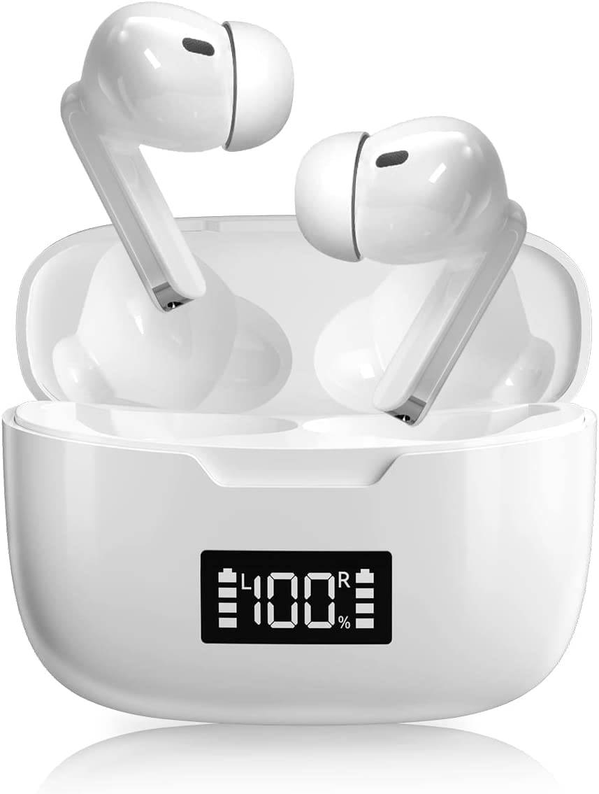 TPLtech Bluetooth austiņas - Bluetooth 5.1, 4 HD mikrofoni, IPX67 ūdensizturīgas, skārienvadība, 30 stundu akumulatora darbība