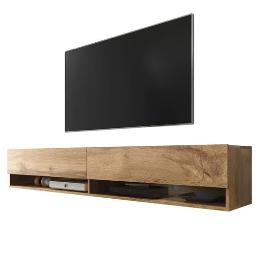 Selsey Wander – TV zema skapja/TV skapja Wotan ozola koka izskats piekārts 180cm