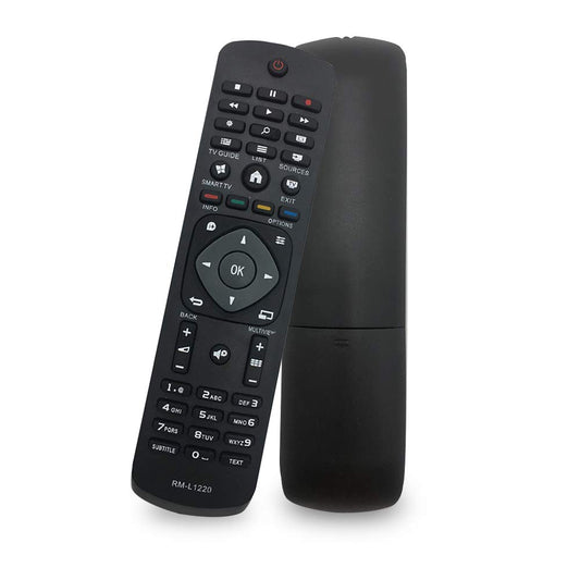 Aizvietojo tālvadības pults RM-L1220 Philips Smart TV 4K Ultra Slim, saderīga ar Philips RC2030 RC19039001 RC19002B 55PUS6452/12 – nav nepieciešama konfigurācija