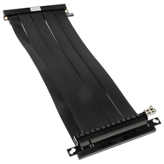 LIAN LI PW-PCI-4-24X Riser Cable - 240mm, Gen 4.0, black, high-speed PCIe connectivity for optimal performance.