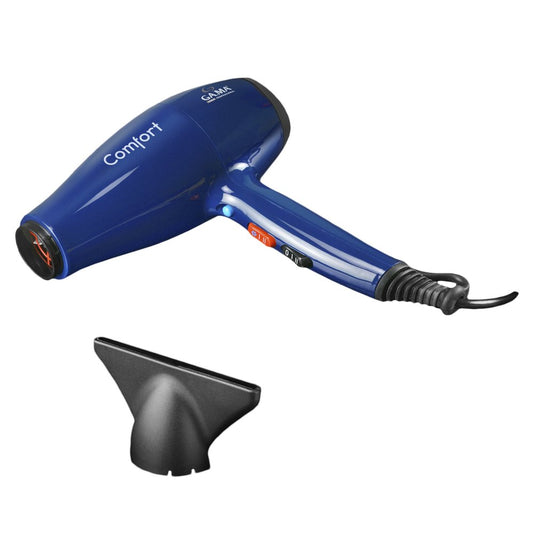 Gama Italy Professional - Komforts - Ražots Itālijā matu fēns - Ilgmūžīgs AC motors - 2 + 3 gadi ražotāja garantija - 2200W jauda - 3 m garš kabelis - 528 gr.