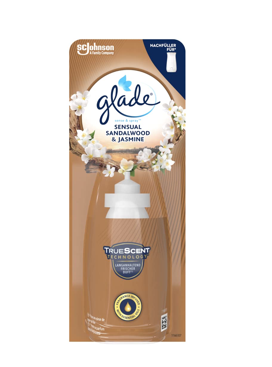Glade Sense & Spray uzpilde, telpu aromāts, Sandalwood & Jasmine, 1 gab.